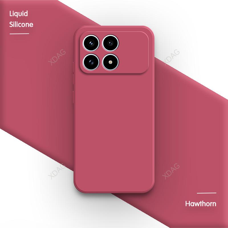 Oryginalne silikonowe etui na telefon do Xiaomi Poco F8 Pro Ultra 5G F8Pro F8Ultra Fundas Wysokiej jakości miękkie wewnętrzne pokrycie tylne z flokiem