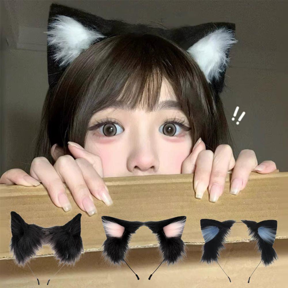 1Pc Halloween Cat Ear Cosplay Headband For Women New Style Cute Hairband For Halloween Christmas Cosplay Party Costume