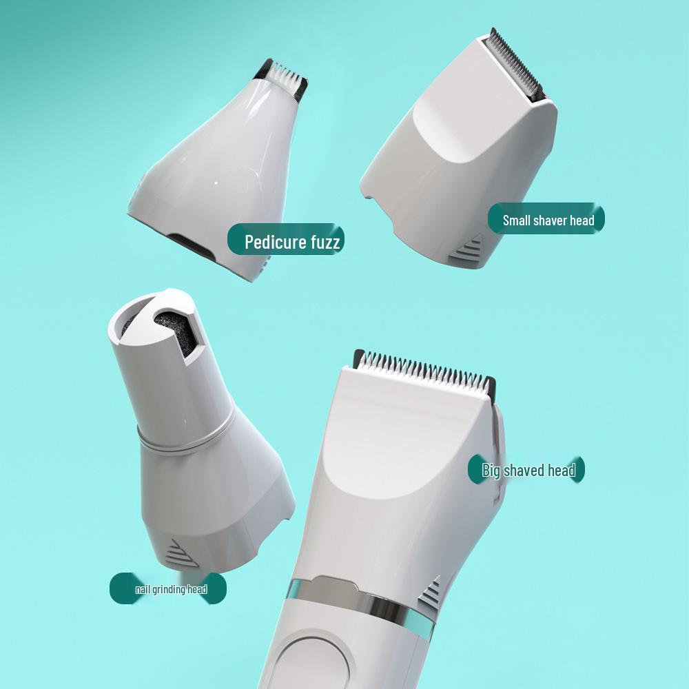 Digital Display Pet Nail Grinder & 4-in-1 Electric Shaver with USB Charging