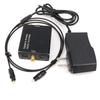 Black Aluminum Digital-to-Analog Audio Converter: Coaxial, 3.5mm, Optical Fiber To SPDIF, Lotus