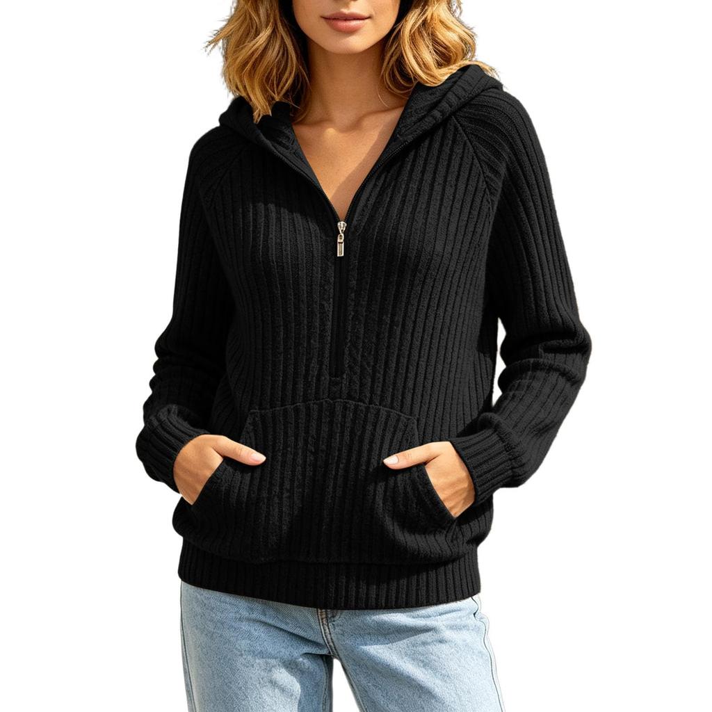 Women's Color Hooded Jacket for Fall Winter