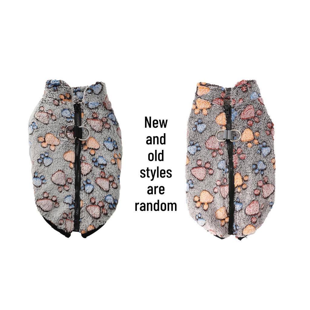 Leashable Dog Zipper Jacket - Cross-Border Sweater for Teddy, Bichon, Chihuahua - Autumn/Winter Pet Clothing