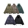 Giacca Cappotto Invernale da Donna Cotone Morbida con Collo Rialzato e Tasche