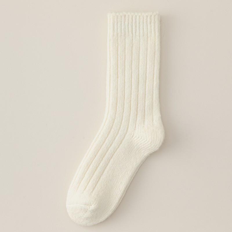 Socks Medium Tube Socks Thick Needle Thickened Wool Socks Classic Retro Color Warm Stacking Socks