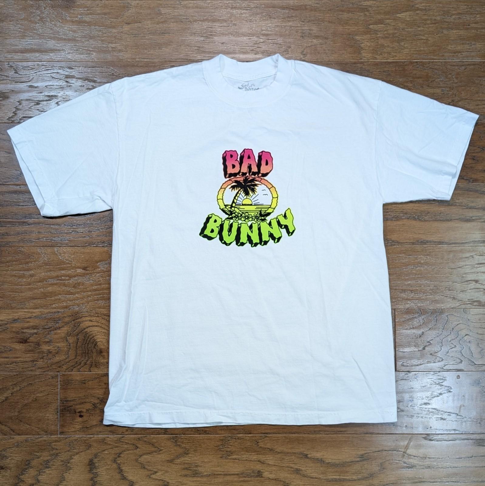 NEW Bad Bunny Official Merch World Tour 2022 Un Verano Sin Ti Men s Large 22x28 XL