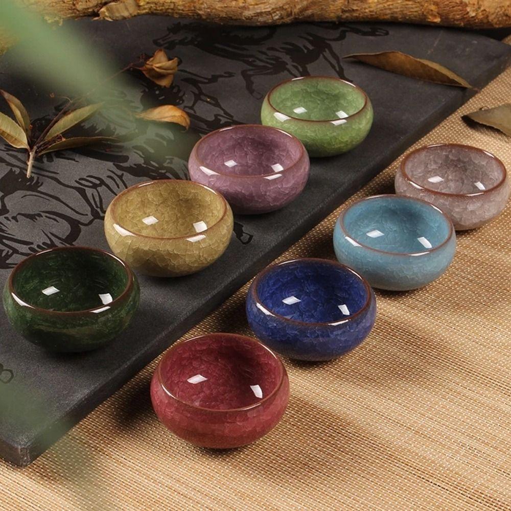 Cute Ice-Crack Glaze Ceramic Flowerpots Breathable Plants Planter Succulent Flowerpot  Indoor