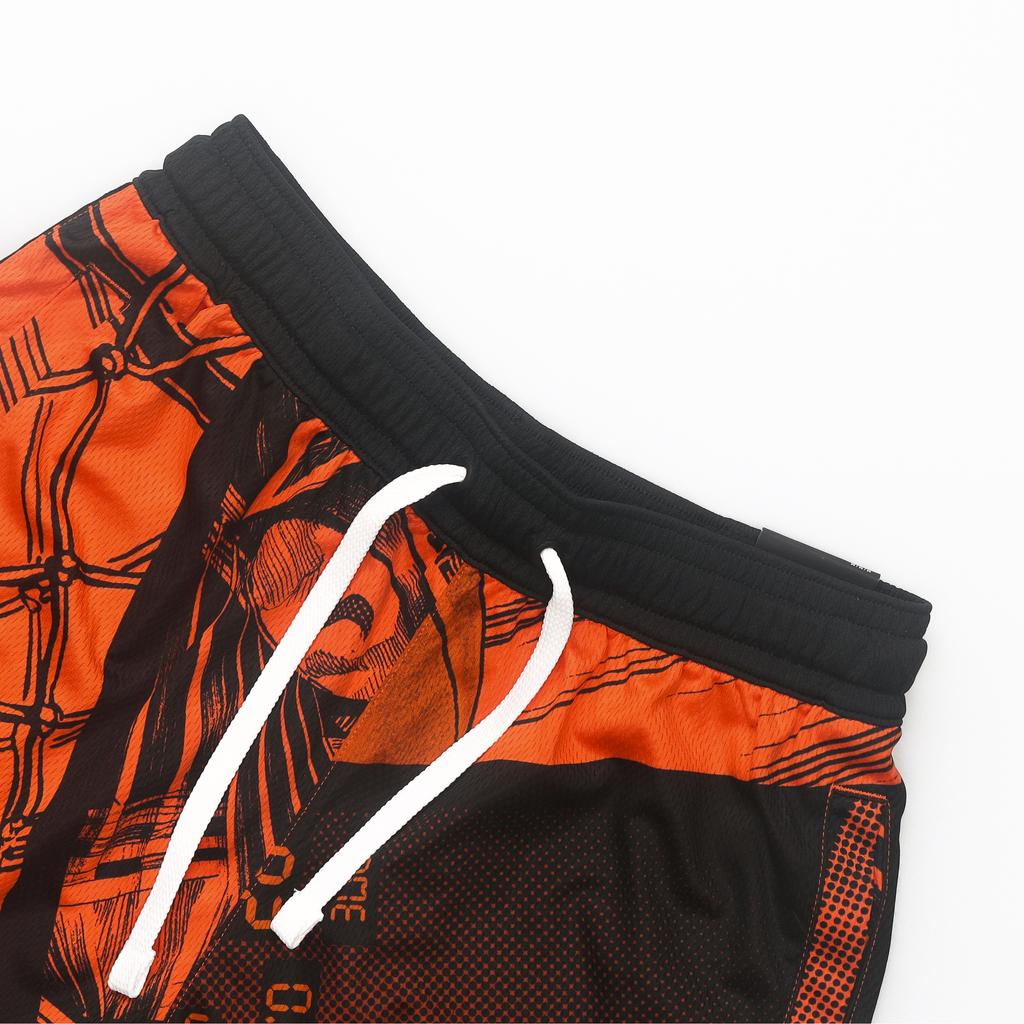 Nike Dri-FIT Elite Basketball Shorts High School League Cartoon Edition Men Bottoms Team-Orange CI9082-890