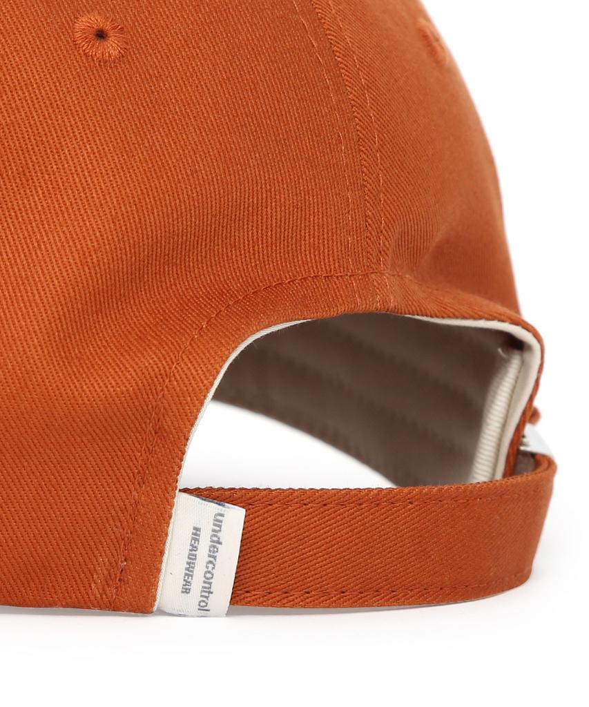 Eondeokeonteulol Cotton Logo Trucker Ball Cap Slogan / Soft Deep B B / Orange