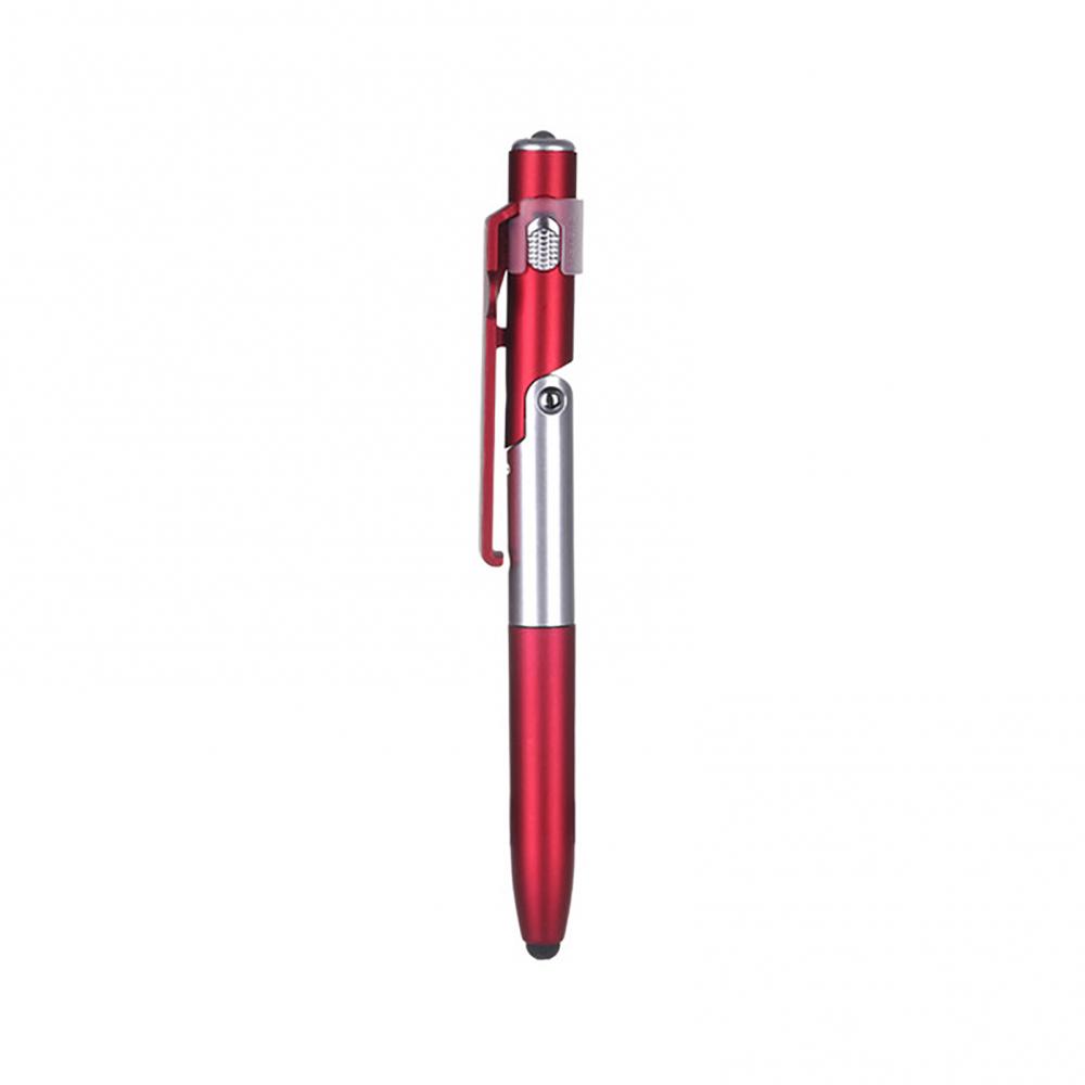 4 in 1 All in one  Ballpoint Pen Foldable LED Light Mobile Phone Rack Touch Ballpoint Pen Office School Supplies