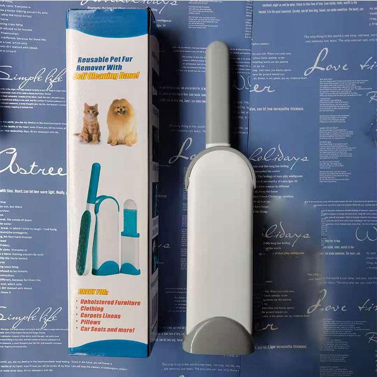 Double-Sided Electrostatic Brush: Pet Hair Remover & Shaving Tool