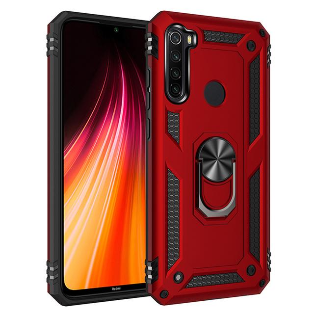 Für Xiaomi Redmi Hinweis 8T 7 8 Pro Fall Luxus Rüstung Stoßfest Telefon Fall Für Redmi 7 8 7A 8A Auto Magnetische Ring Halter Zurück Abdeckung