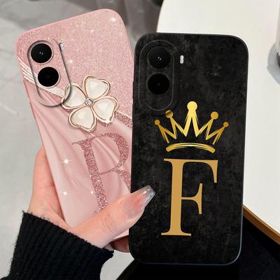 For Xiaomi Poco M7 M5 M5S F4 F3 GT M4 M3 M2 Pro X2 X3 Fashion Shell Crown Letter Pattern Matte Silicone Shockproof Phone Case For Xiaomi Bumper Casing