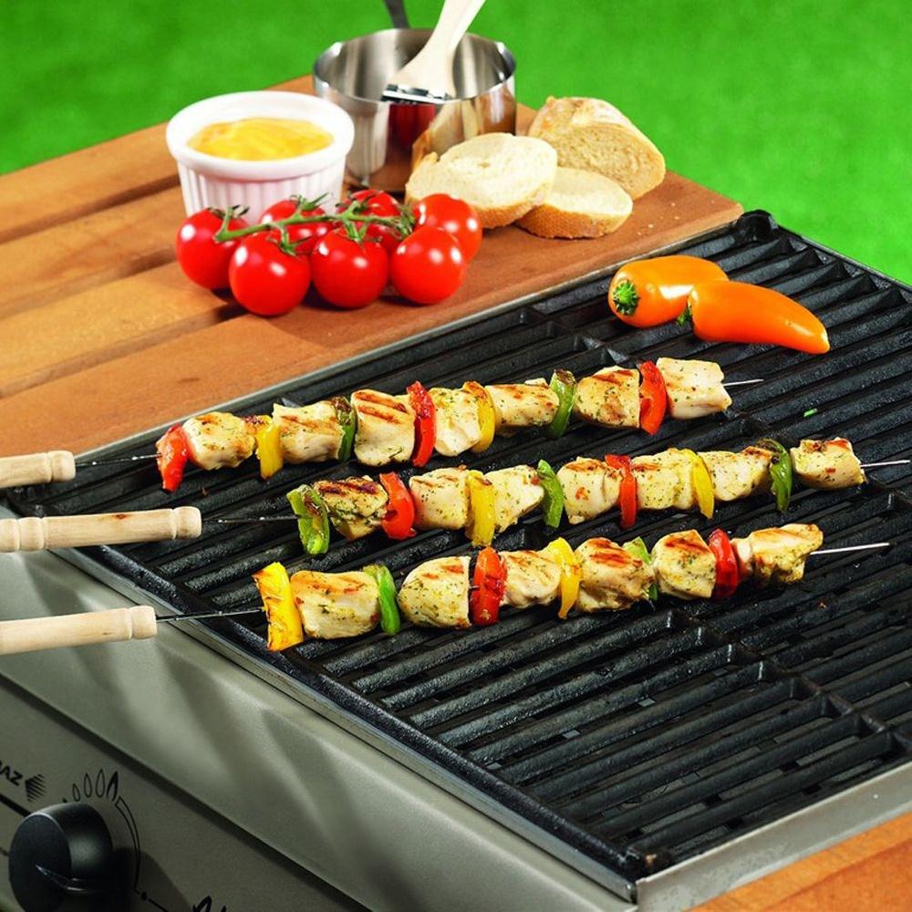 4x Stalowe Szpikulce Stalowe Patyki Na Szaszłyki Do Grilla Szaszłyków 38 Cm