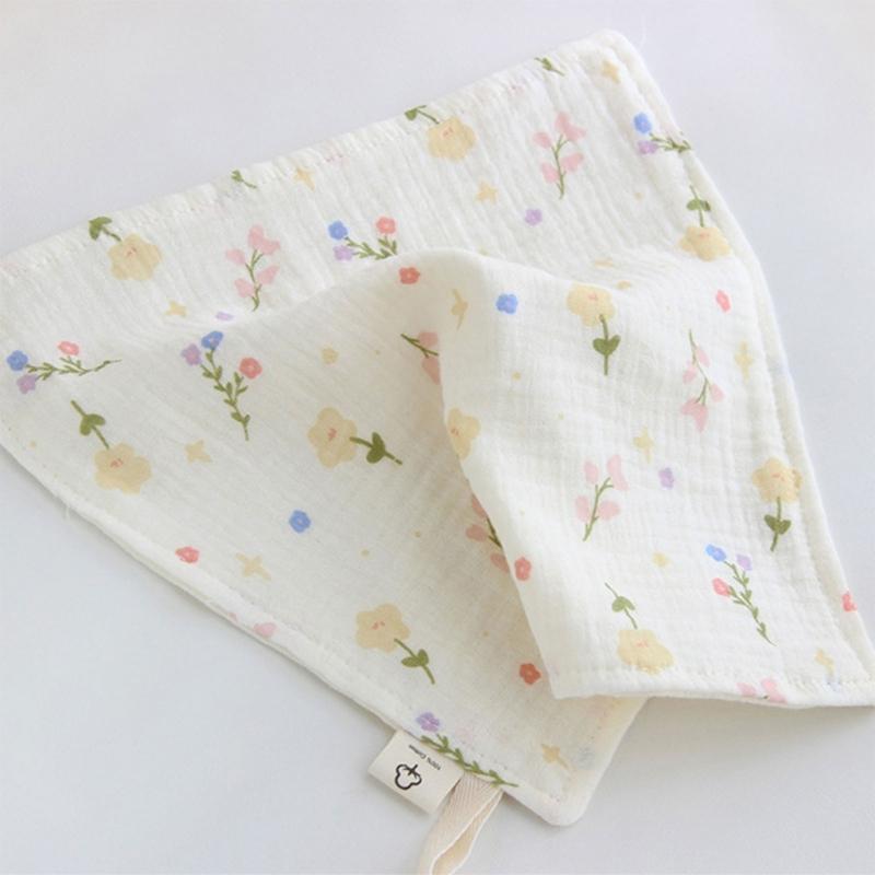 Cotton Washcloth Baby Muslin Face Towel for Delicate Skin 4-layer Absorbent Muslin Hand Washing Towel Newborn Burp Cloth