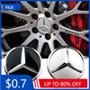 Car Sticker 4pcs 60mm Black Silver Car Wheel Cap Badge Logo Cover For Mercedes Benz W176 W177 W204 W205 W212 W213 W206 X156 X253