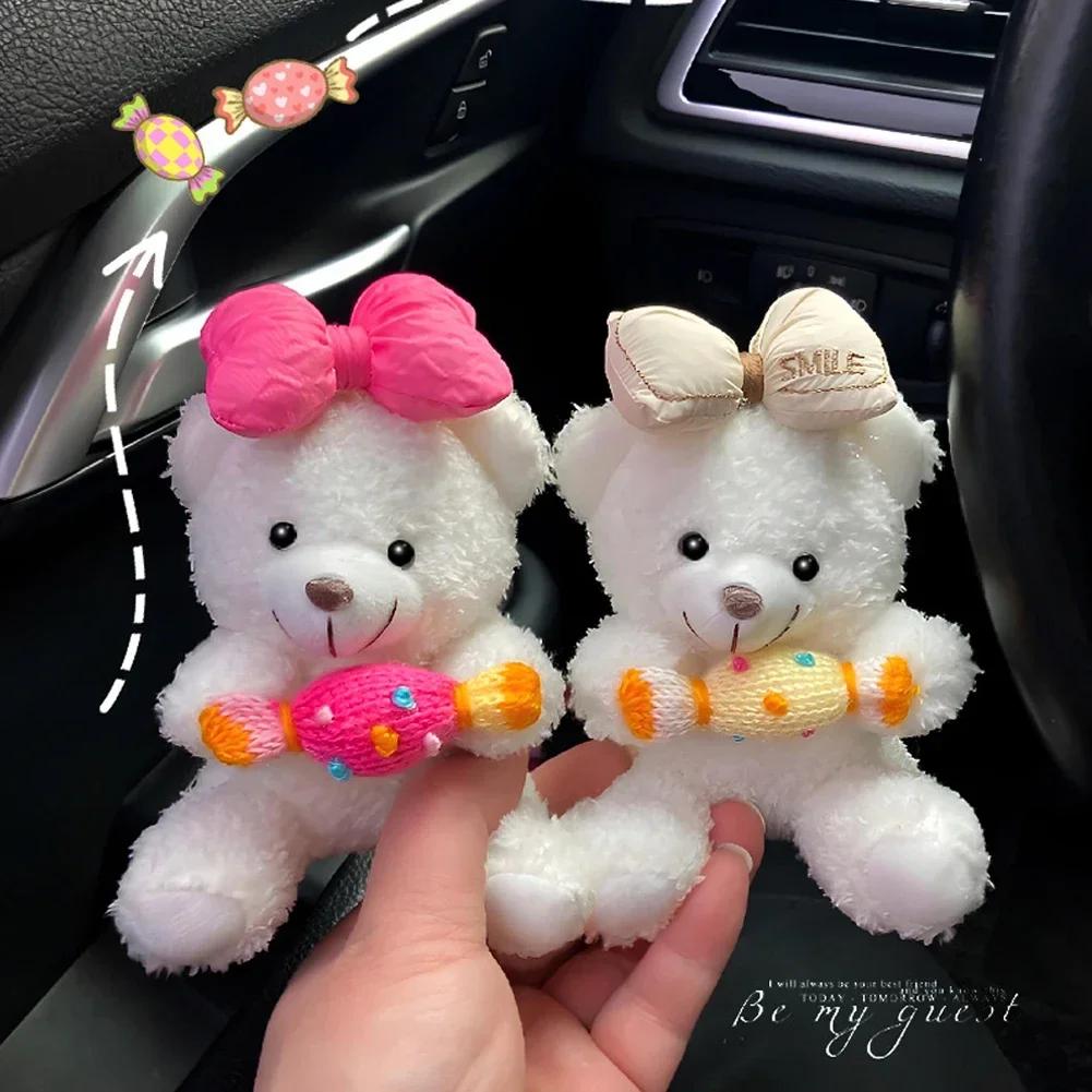 Car Interior Decoration Ornaments Car Mounted Gear Guard Decoration Panda Doll Turn Signal Wiper Cartoon Doll Car Accessories
