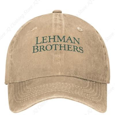 Gorra de Béisbol Informal Lehman Brothers Gorra de Camionero Clásica de Verano Estampado de Letras Protección Solar Tenis Skate Hip Hop Gorras Gorras de Moda