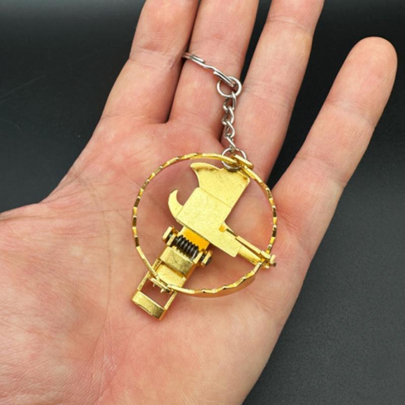 Mini Mouse Traps Keychain Stainless Steel Clip Key Jewelry Gift Small Size Creative Bag Car Room Decoration for Students A2