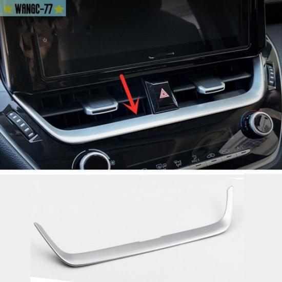 Dashboard Center Air Vent Trim Matte Silver 1pcs For Toyota Corolla -