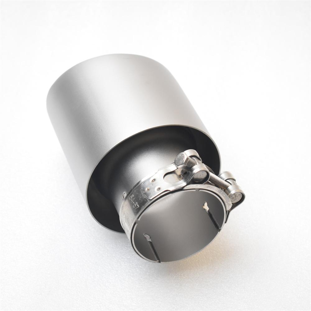 1piece of 304 Stainless Steel 2inch2.5inch3inch Muffler Tailpipe or Car Modified Exhaust Pipe, Single Sandblasted Beveled Edge