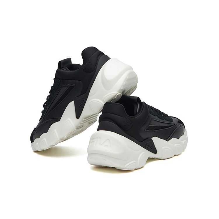Fila Heritage Fht Comfortable Breathable Low-Top Casual Dad Shoes Women Sneaker Black F12W134144FBK