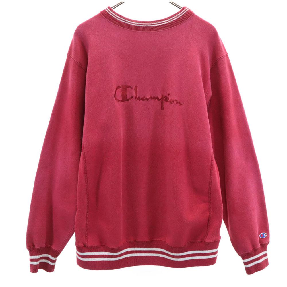 Champion 90s Reverse Weave Made in USA Embroidered Tag Old Long sleeve sweat trainer Men's Used