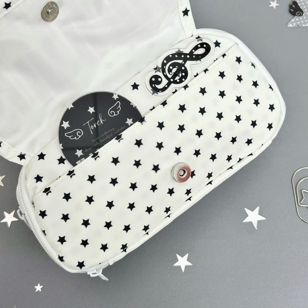 Bedrukte Ster Potlood Opbergtas Zoete Make-uptas Piano Toetsenbord Potlood Etui Prijzen Cadeaus
