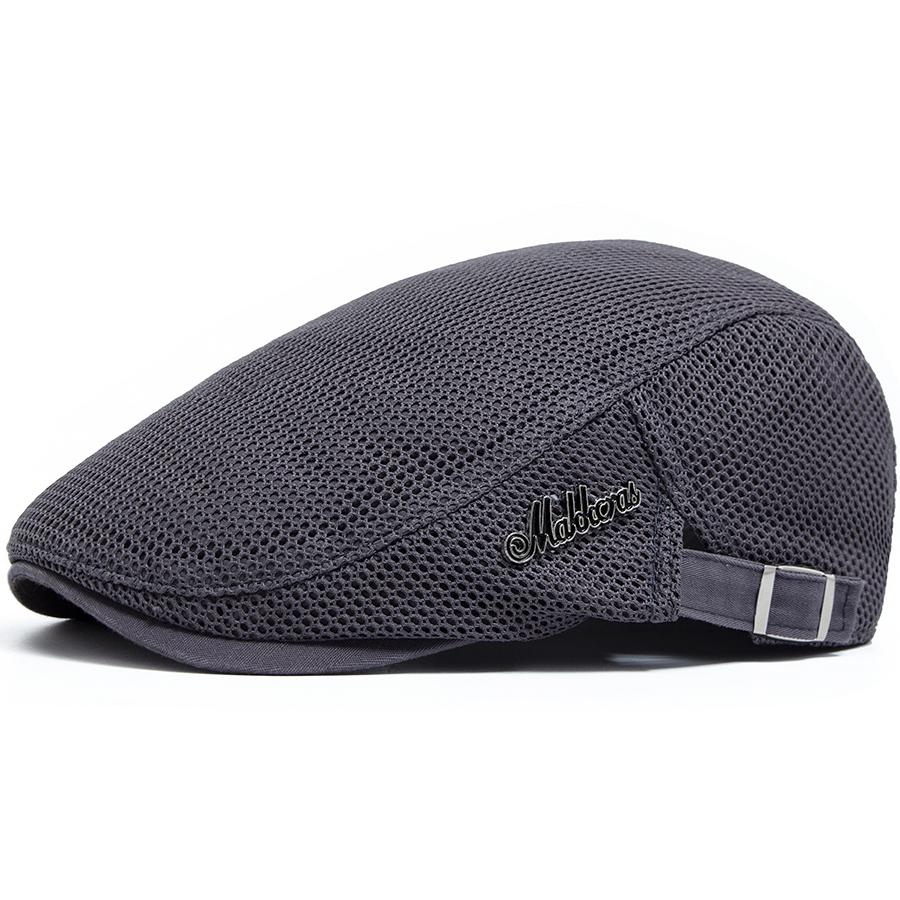 Mode Herren Baskenmütze Sommer Atmungsaktives Netz Flache Kappe Outdoor Lässig Damen Sonnenblende Hut Vintage Zeitungsjungenmützen Damen Baskenmützen Unisex