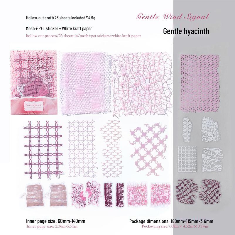 Mò Mò Retro DIY Interlaced Gauze Paper for Journal Decorating & Tied Bags