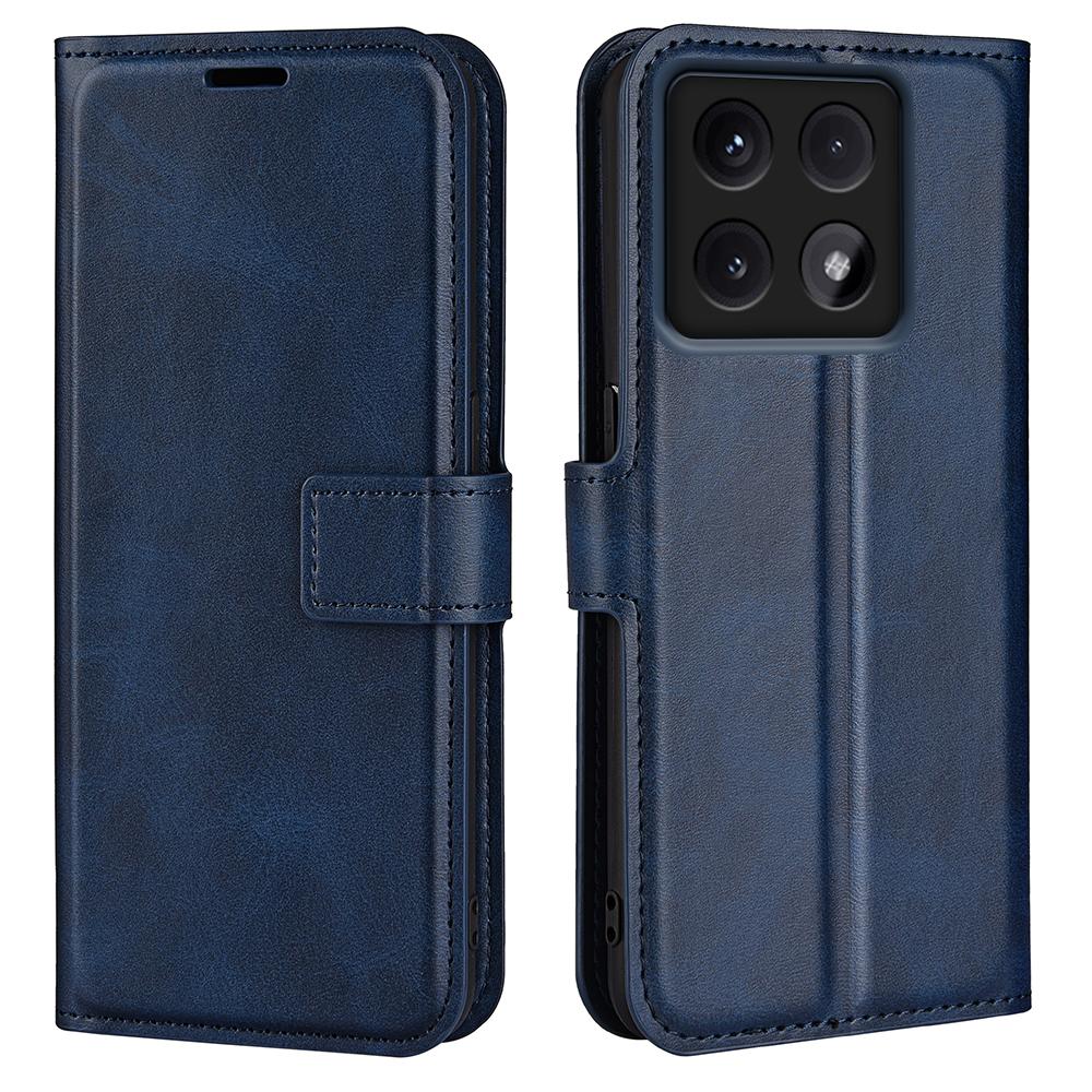 For Xiaomi 14T Stand Case Anti-Scratch Calf Texture Leather Phone Cover