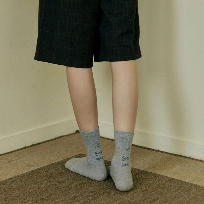 S44_SUNDAY MORNING SOCKS_charcoal