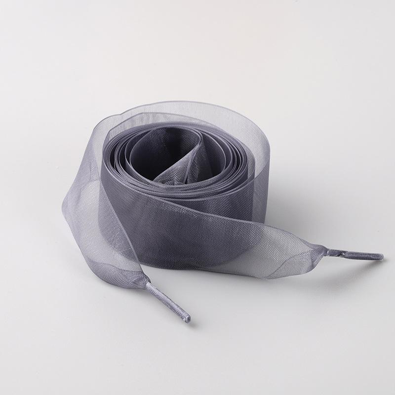 1Pair Women's Soft Casual Flat Shoestrings for Sneaker 2.5CM Wide Shoe Accessories Shoe Laces Silk Satin Ribbon Shoelaces