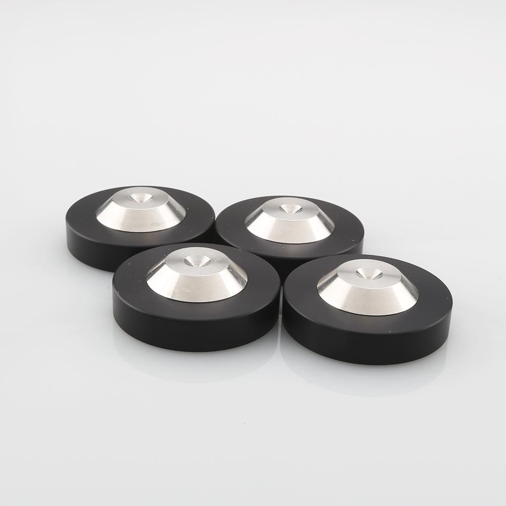 4PCS 39x13mm/49x13mm Stainless Graphite Speaker AMP Isolation Spike Feet Mat Floor Base Pad For Turntable CD DAC Radio Cabinet