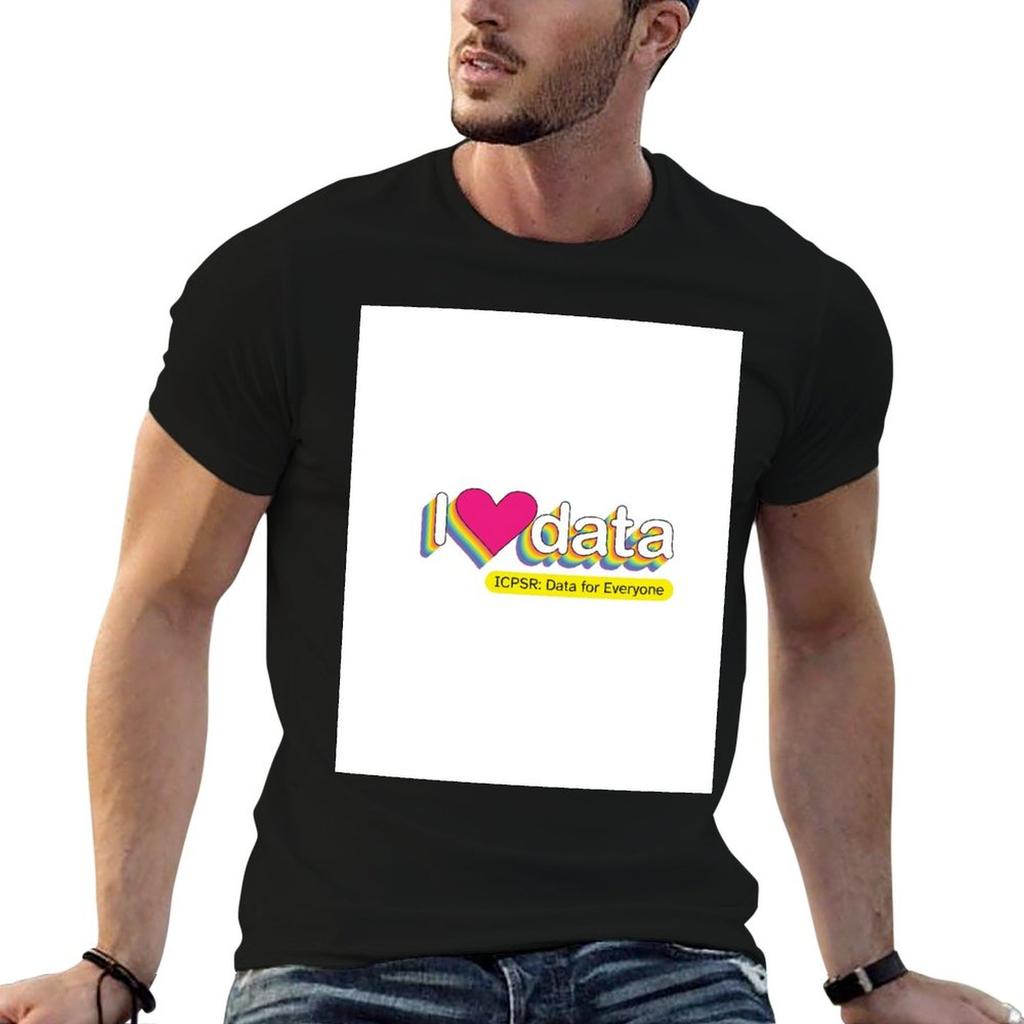 I Love Data ICPSR Data for Everyone TShirt Comfortable Workout Short Sleeve Shirt