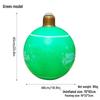 Outdoor PVC Inflatable Christmas Ball with Hanging Lantern for Courtyard Decoration