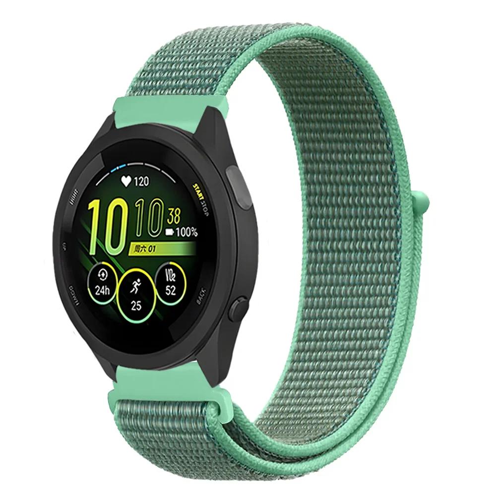 20mm 22mm Pletený nylonový smyčkový řemínek pro Garmin Forerunner 165 55 965 265 255 955 Venu 3 Náramek pro Garmin Active/Vivoactive 5