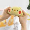 Creative Unzipping Pinch Ball Plush Keychain Cute Cow Rabbit Cat Backpack Pendant Cartoon Doll