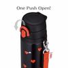 Thermos Water Bottle Vacuum Insulated Mobile Mug 550ml Black Red JNT-551 BKR