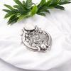 Natural White Selenite Gemstone Designer 925 Solid Silver Necklace Pendant 1.63" CP-22-32