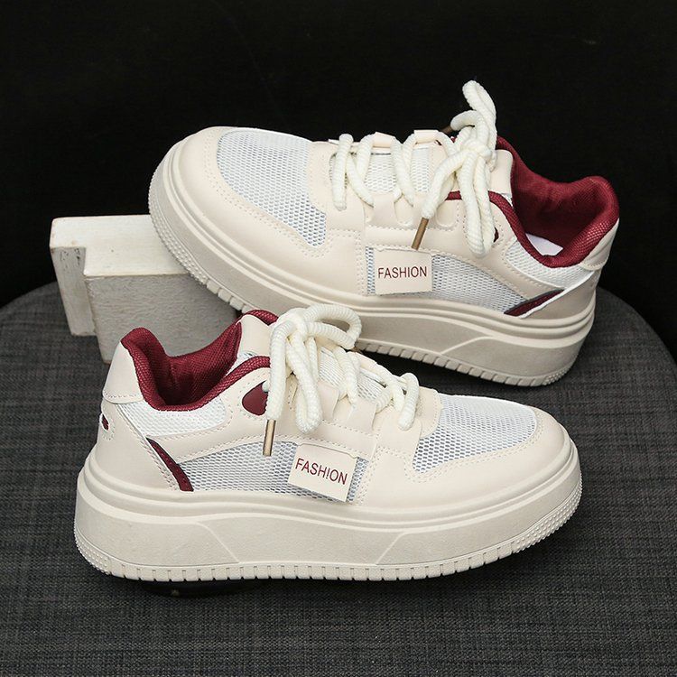 Women's shoes 2025 new summer popular little white shoes women's casual shoes versatile thick baseplate shoes women