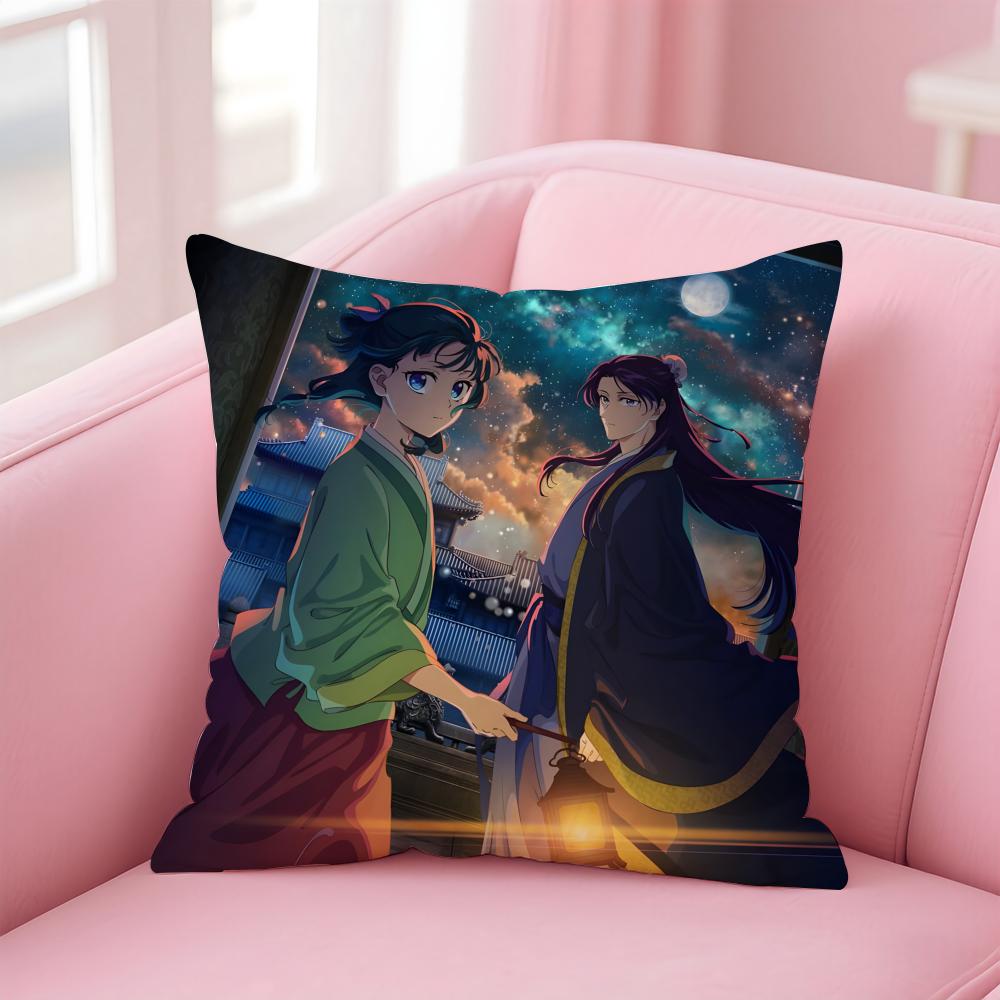Anime Healing The AApothecary DDiaries Cushion Cover Pillow Case Soft Skin Friendly Fabric Comfort  Concealed Zipper