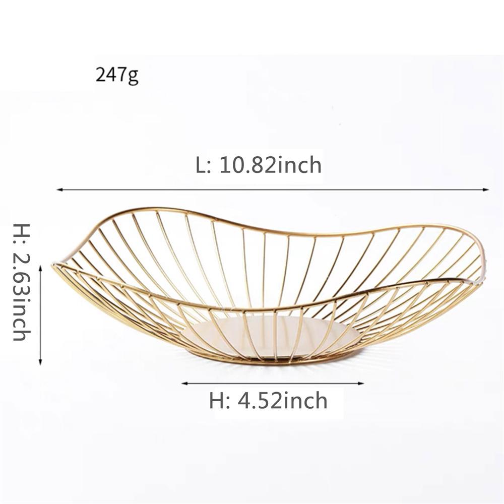 Metal Fruit Basket Morden Wire Snack Bread Vegetable Storage Bowls Kitchen Eggs Dessert Holder Nordic Style Organizer Cake Stand