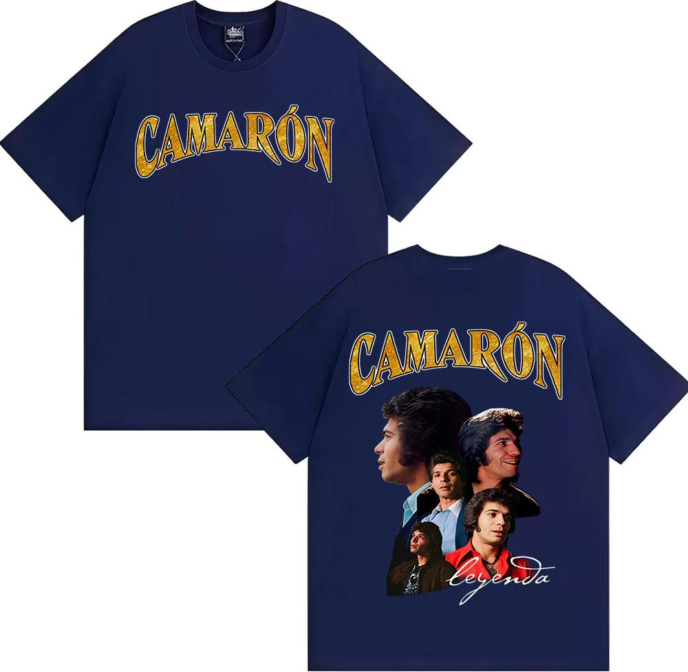 Rock Band Camarón De La Isla Album Merch T-shirts for Men Women Fashion Retro Short Sleeve T Shirt Oversized 100% Cotton T-shirt
