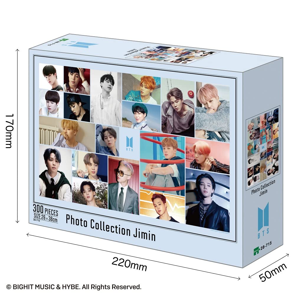 Epoch 300-Piece Jigsaw Puzzle BTS Photo Collection Jimin (26x38cm) 28-715 with Glue and Spatula