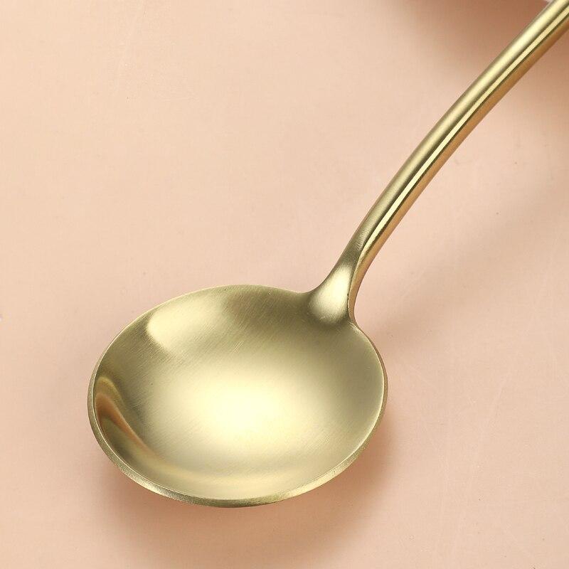 4Pcs Gold Dinnerware Set 304 Stainless Steel Cutlery Set Matte Vintage Party Tableware Fork Steak Knife Coffee Spoon Silverware