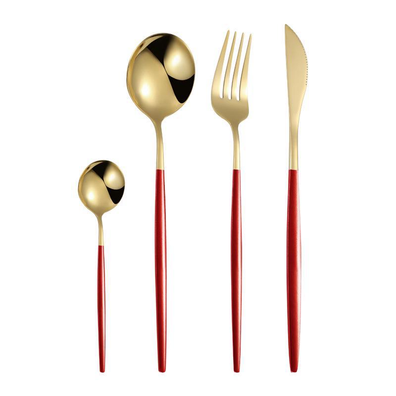 European High-Value Stainless Steel Tableware Set: Portuguese Knife, Fork, and Spoon for Hotels and Western Dining