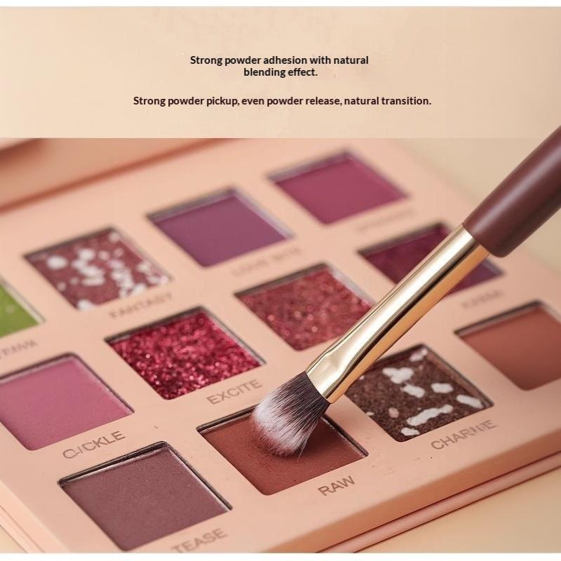 Double Ended Makeup Brush 2-In-1 Highlight & Nose Contour Brush Portable Facial Sculpting Brush For Beginners