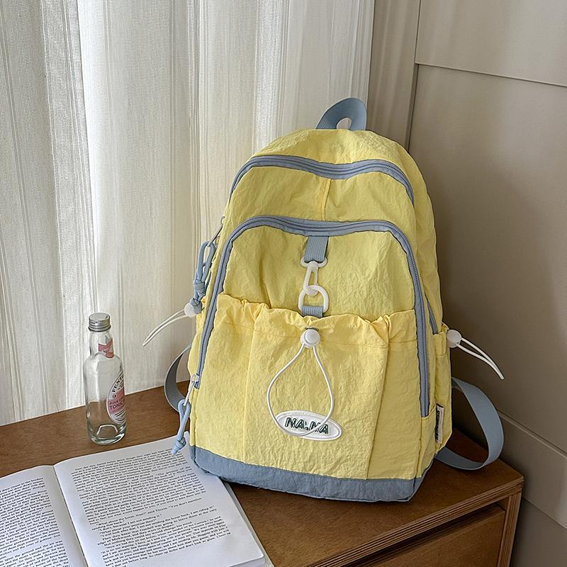 Large Capacity Backpack Junior High School Student Schoolbag Women's Lightweight Backpack