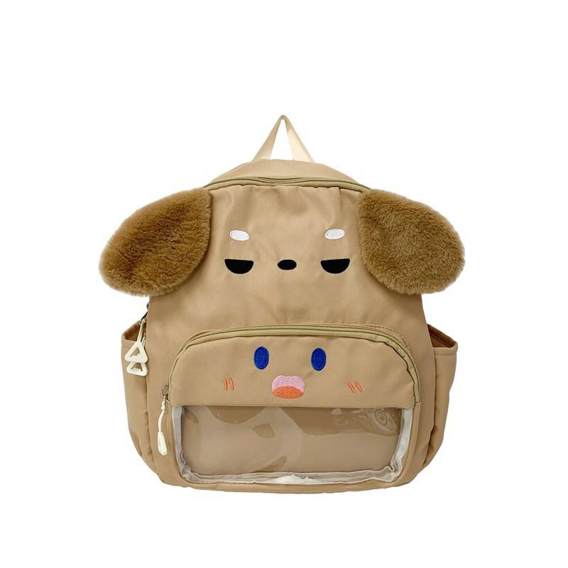 School bag cartoon parent-child backpack cute puppy school bag lightweight large capacity girls school bag fashion trend
