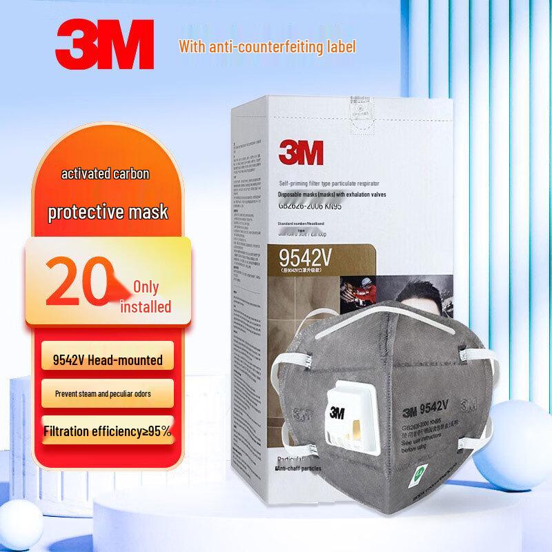 3M KN95 Activated Carbon Respirator with Valve